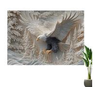 Veasbuu Large Wall Tapestry - Natural Eagle Wildlife Art for Home Decor, Realistic Big Tapestry with Aesthetic Design Function, Wall Hanging for Bedroom Living Room Office Apartment Dorm Hotel