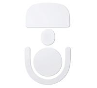 Veasbuu Mice Feet Sticker, Anti Slip Mice Bottom Glide Pad, Smooth Replacement Mat to Performance, Entertainment Accessories for Office Work Business Gamers Desktop Setup, Black and White