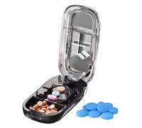 Veasbuu Pill Splitter,Adjustable Professional Medicine Cutter | Medication Aids for Elderly Dog Indoor Pet Travel Outdoor Fitness Daily Running