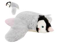 Veasbuu Plush Bird Toy - Cats Plush Penguin, USB Chirping Toy Pet, Kitten Tabletop Ornament Intelligent Sensing Electric, Teaser for Small to Large Cats, Interactive Fun Play Durable Safe