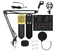 Veasbuu Recording Microphone Set, Professional Live Streaming, Live Streaming Equipment, User Friendly Streaming Kit, Recording Studio Supplies, Microphone For Anchors, Microphone For Singers