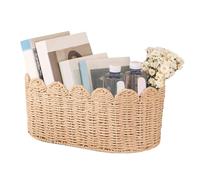 Veasbuu Rope Baskets for Storage | Woven Rope Storage Baskets,Open Home Organizer for Bookshelf Corner Laundry Entryway Desktop Table Shelves Closet Kitchen Counter Offices Dresser Bedroom Sofa