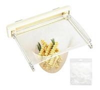 Veasbuu Sink Strainer Basket with 100 Fine Mesh Filter Bags Food Waste Collection Container for Apartment Restaurant Hotel Motorhome Household Tea Leftover Fabric Scraps Bowls