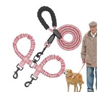 Veasbuu Traction Rope for Dog,2 In1 Puppy Traction Belt | Adjustable Dog Lead Shock Absorbing Bungee for Large Medium Pet Hiking Camping Exploring Walking