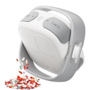 Veasbuu Travel Pill Bottle | Moisture Protection Rotary Sorter for Chewable Tablets | 4 Compartment Pill Storage Container | For Women Men Older Kids Handbag Pocket Home Car Morning