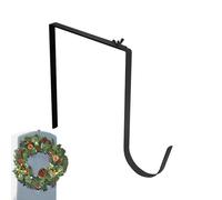 Veasbuu Wreath Stand,Adjustable Metal Wreath Door Hanger | Fall Halloween Memorial Day Decor Hook, 6-11inch Over Door Hanger Flower Holder for Grave Wreaths
