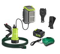 VEATON 18V Cordless Submersible Water Pump Kit, 1x4.0Ah Battery and Charger Included, Portable Garden Water Transfer Pump 2000L/H 2.0 Bar, for Rain Barrel Water Butt Tank Garden Pond Pool