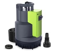 VEATON 550W Submersible Water Pump with Integrated Float Switch, 11500L/H Automatic/Manual Drainage Pump for Rain Barrel, Basement, Pool, Pond and Water Tank
