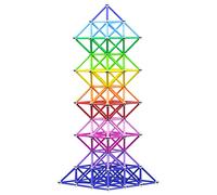 Veatree 160PCS 2.28" Magnetic Building Sticks Toys, Magnetic Construction Set Toys and Educational Stacking Puzzle Toys For Adults and Kids 3 Years+