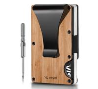 Vebel Credit Card Holder| Minimalist Wallet| Wallets, Card Cases & Money Organisers| RFID Wallet for Men| Slim Wallet| Wallets for Men UK| Walnut Wood Wallet| RFID Card Holder| Card Holder Wallet
