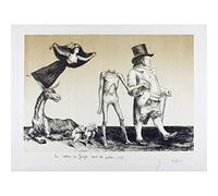 Veber Goya's Return To His Homeland Surreal Drawing Large Wall Art Print Canvas Premium Mural