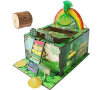 Vecacosic Thicked Wood Leprechaun Trap Kit for Kids, Funny Catch A Leprechaun Kit, St Patricks Day DIY Leprechaun Trap Kits for Classroom St Patricks Day Kids Good Luck Gifts Leprechaun Traps