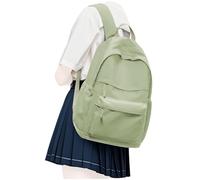 VECAVE Lightweight School Travel Water Resistant Rucksack Backpack, Laptop Casual Daypack College Secondary School Bags BookBag for Teenage Girls Boys Women Men, Green