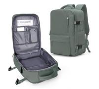 VECAVE Travel Carry on Laptop Backpack, Flight Approved Backpack,Sports College Bag Casual Daypack, A-darkgreen-6, S