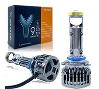 VECHII 2PCS LED Headlight Bulb, Mini Projector Headlight Lens LED Car Lamp Automobles Bulb 120W Canbus Turbo Fan Auto Hight Low Beam,H7