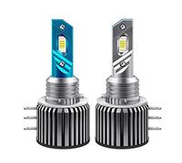 VECHII H15 LED Headlight Bulbs,2Pcs Super Bright 30000LM Canbus CSP H15 LED Bulb Car Headlight High Beam DRL Daytime Running Light Auto Lamp 12V 6000K White