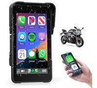 VECHTEL CarPlay Wireless Motorcycle Display Android Auto, 5 Inch Vertical Touch Screen for Motorcycle, CarPlay, Portable, Bluetooth/Siri Assistant Navi/12 V, Tire Pressure Monitoring