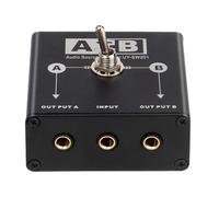 Veciado 3.5mm Audio Switch 2-1 for Computer for Sound Card Switcher 2 in 1 Out 1 in 2 Out