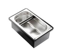 Veciado Coffee Box Embedded Coffee Grounds Bucket Coffee Knock Box Coffee Powder Grounding Tank