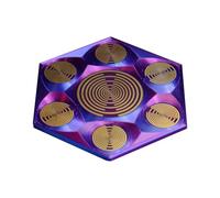 Veciado Lakhovsky Golden Plated Disc MWO Polarization Disk MultiWave Oscillator Antenna Charging Purifying