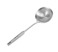 Veciado Stainless Steel Skimmer 42 * 14cm Strainer Colander Ladle Spoon with Comfort Handle and Hanging Holes, Oil Strainer, Slotted Spoon for Kitchen Frying Food