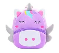 VecKoptuo Cute Cartoon Animal Backpack, Exquisite Preschool Toddler Bag School Bag for Boys Girls, 2-5 Years Old, Sweet Gift for Kids, Purple Unicorn