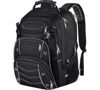 VECKUSON 18.4 Laptop Backpack for unisex, 60L Extra Large Gaming Laptops Back Bag with USB Charger Port,TSA Friendly Flight Approved and RFID Anti-Theft Pocket Heavy-duty Pack,21.3*15.7*11.8inch Grey
