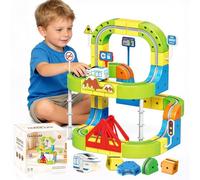 vecora 2026 New Clickrail Electric Train Track Set, Magic Track Fusion Train Toy, 3D Embedded Layouts with Gravity-Defying Motorized Train, STEM Building Car Track Toys, Birthday for Kids Boys Girls