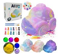 vecora Paint Your Own Car Lamp Kit,3D Turtle Night Light,DIY Car Night Light Arts & Crafts Kit for Kids, Arts & Crafts for All Ages, Birthday and Holiday Gifts for Boys & Girls