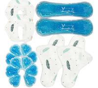 Vecozey 2 Perineal Ice Packs for Postpartum and 2 Reusable Breast Ice Packs for Pain Relief 1 Set