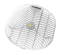 Vectair Systems - V-SCREEN - Urinal Sieve - Concentrated Scented Pissoi Insert - Citris Mango Yellow - Pack of 12