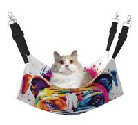 Vector Art Of English Bulldog Printed Pet Hammock - Sleeping Hammock For Cats, Rabbits, Ferrets, Puppies, Small Animals