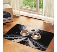 Vector Copy Pet Feeding Mat Dog Cat Eating Food Absorbent Leather Tablecloth for and Water Bowl Waterproof No Stains Quick Dry Non-Slip 23.62 * 15.75IN
