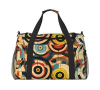 Vector Design Target Print Ample Space Travel Duffle Bag Carry On Tote 19.7x13x10.2 in Stylish Tote for Gym