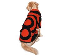 Vector Design Target Print Dog Hoodie For Medium To Large Dogs, Warm, Soft, Breathable Sweatshirt, Easy To Wear Jumper For Winter And Fall, Pet Coat Pullover