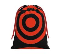 Vector Design Target Print Ultra Soft Plush Gift Bags, Drawstring Christmas Party Candy Treat Favors, Xmas Holiday Sacks, Wedding Jewelry Pouches