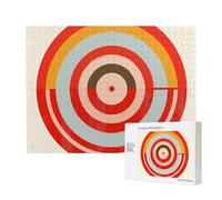 vector design target Printed 500 Pieces Jigsaw Puzzle with Storage Box, Wooden Puzzle for Adults and Kids, Family Fun Decorative Game, 52x38 CM