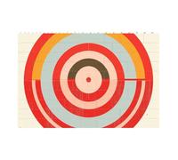 vector design target Printed Jigsaw Puzzle 14.4x9.8 CM, Rectangular Puzzle Challenging Game for Adults Gifts, Family Fun Decorative Wall Decor