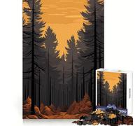 Vector Forest Jigsaw Puzzles for Adults1000 Piece Mind Training Cozy Downtime Laser Cut Joyful Xmas (38x26cm)