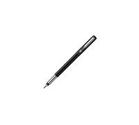 Vector Fountain Pen | Black with Chrome Trim | Medium Nib | Blue Ink | Hangtab