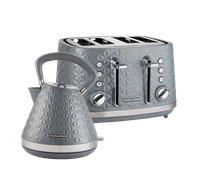 Vector Kettle and Toaster Set - Grey