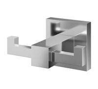 Vector Polished Wall Mounted Double Robe Hook | Chrome | Zinc | 85mm x 50mm x 65mm