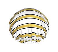 Vector Seamless Golden Pattern Waterproof Shower Cap,Elastic Bathing Hair Cap Environmental Protection Hair Bath Caps, Double WaterproofBathing Shower Hat