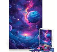 Vector Space Poster 1000 Pieces Jigsaw Puzzles for Teenagers Reasoning Practice Calm Recreation Premium Edges Thoughtful Gift (50x75cm)