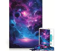 Vector Space Poster Jigsaw Puzzle 1000 Pieces Focus Building Toy Firm Fit Secure Assembly Holiday Indoor Entertainment Toy (50x75cm)