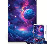 Vector Space Poster Jigsaw Puzzles 1000 Piece for Adults Sharp Mind Easy Enjoyment Firm Fit Festive Present (38x26cm)