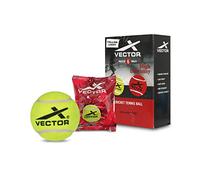 Vector X Cricket Tennis Balls Pack of 6 | Lightweight Yellow Rubber Balls | Rebound Technology | Durable Practice & Training Balls for Adults