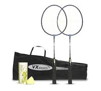 Vector X VXB-10 Aluminum Badminton Racket Set | 2 Racquet and 3 Pieces Nylon Shuttles with Full-Cover Set | Material: Aluminum | for Intermediate players | for Adults