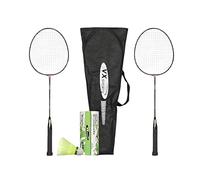 Vector X VXB-10 Jr. Aluminum Badminton Racket Set (Multicolor/Size: Junior Size) | 2 Racquet and 3 Pieces Nylon Shuttles with Full-Cover Set|Material: Aluminum|for Intermediate players|for Adults