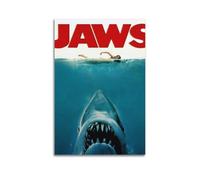 VECUESY Jaws 1975Classic Movie Poster Canvas Oil Painting Wall Art Canvas Art Living Room Home Decoration16x24inch(40x60cm) Unframe-style-17
